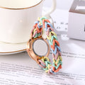 Quartz Watch with Braided Friendship-Bracelet Strap and 7 Boho Gradient Color Combinations