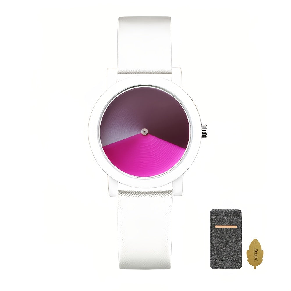 Women's Quartz Watch - Color Changing for Glamorous Shifting Color Display PU Leather Strap - product detail view 17