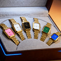 Women's Watch Elegant Alloy Quartz Dress Set with Gift Box and Bracelet Adjustment Tool Included