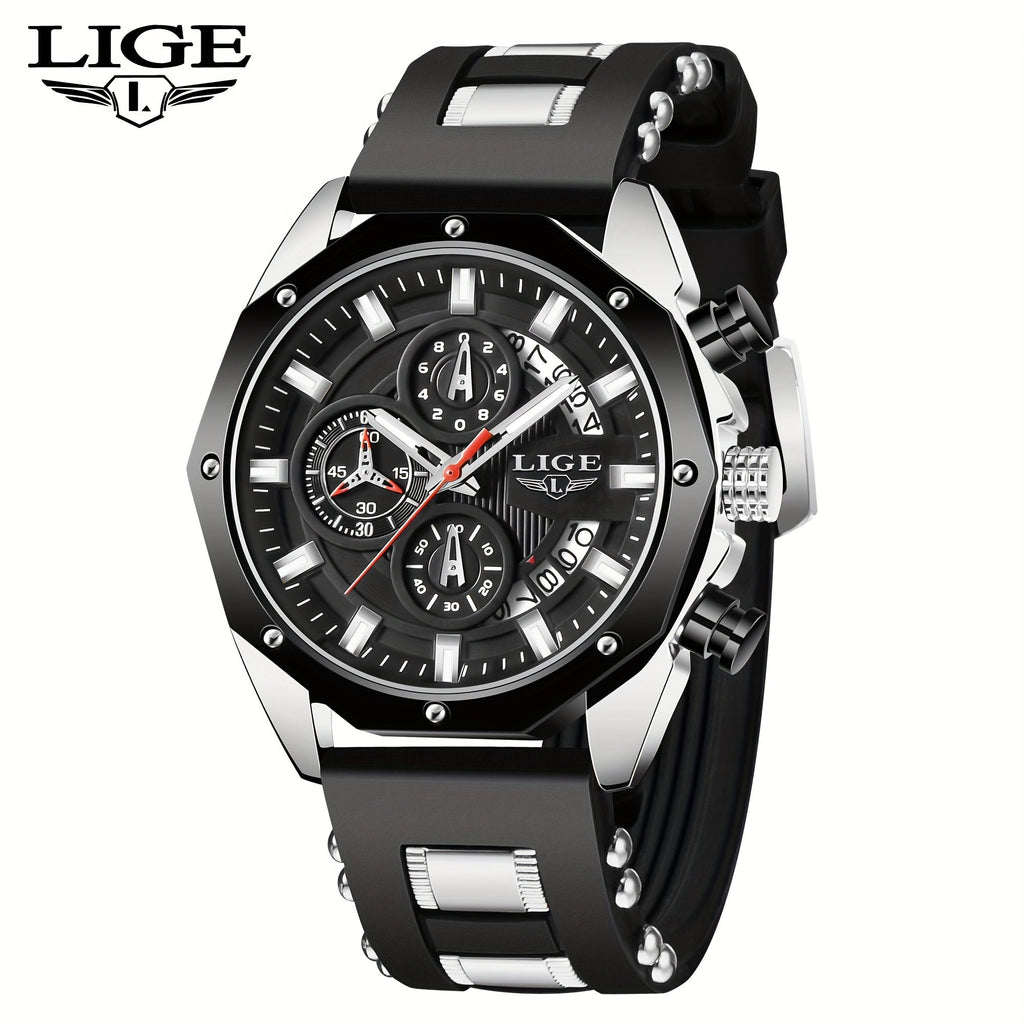Men's Quartz Watch - 's Chronograph with Luminous Dial & Calendar | Stopwatch, Outdoor Sports - product detail view 27
