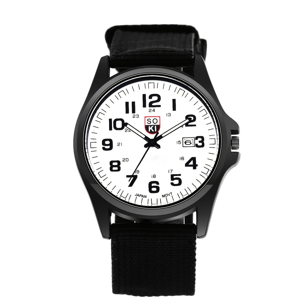 Men's Quartz Watch - 's Minimalist 24H Display, Luminous Dial, Date Calendar, Analog Casual - product detail view 15