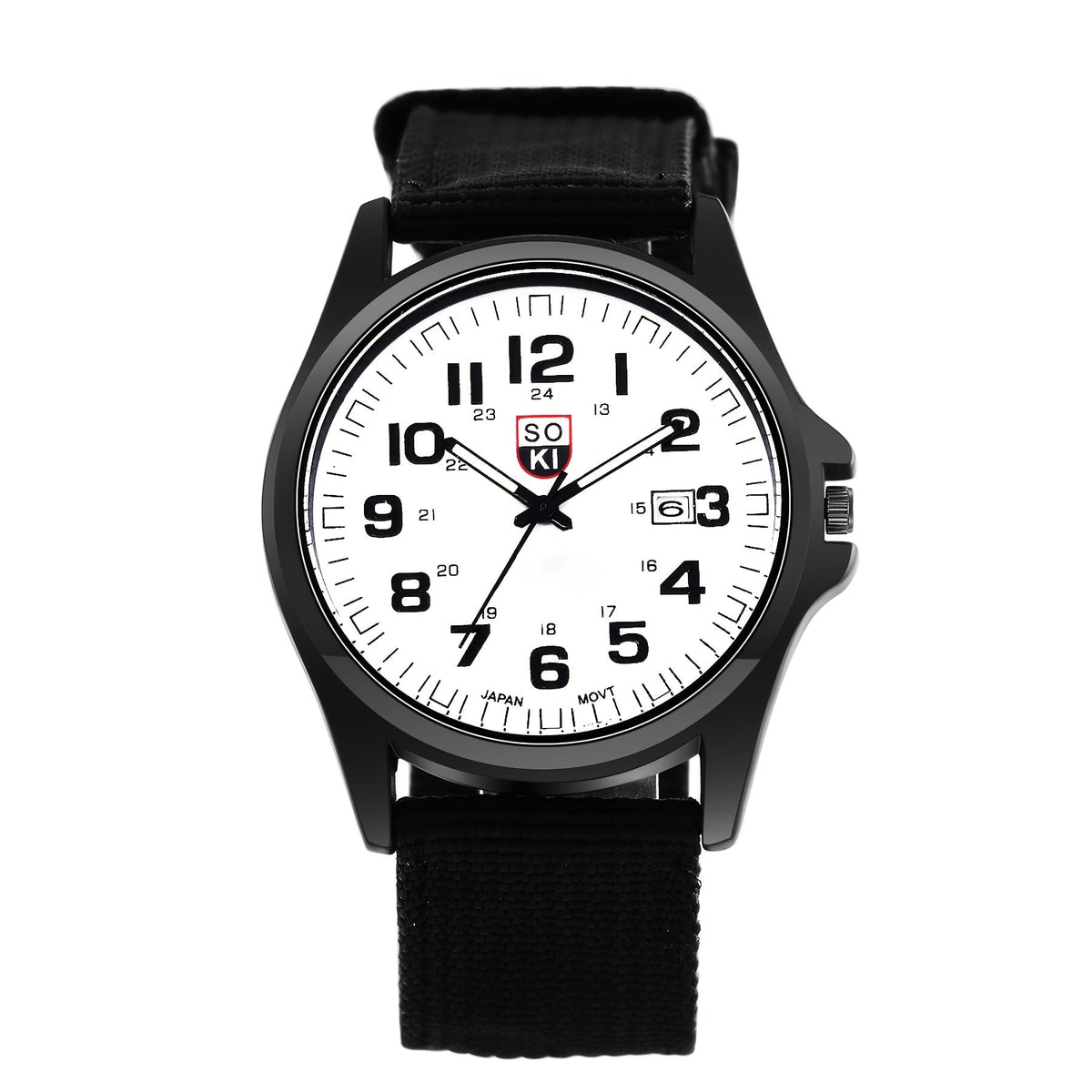 Men's Quartz Watch - 's Minimalist 24H Display, Luminous Dial, Date Calendar, Analog Casual - product detail view 15