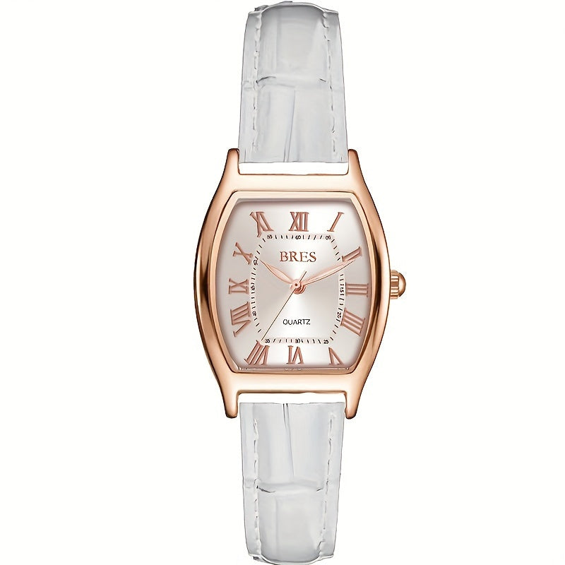 Women's Quartz Watch - 's Tonneau Faux Leather Strap Zinc Alloy Case Barrel Shaped Analog - product detail view 15