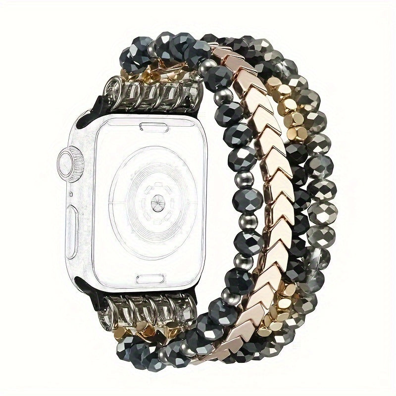 Women's Watch - Apple Band Beaded Elastic Handmade Agate Arrowhead Adjustable Bracelet - product detail view 13
