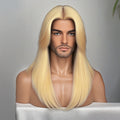 Synthetic Wig 28-Inch Long Straight Layers in Seven Colors with Glueless Straps, Combs and