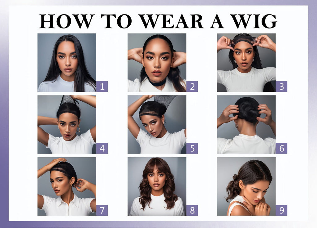Women's Wig - Short Straight for Men - Natural Black Layered Synthetic Hairpiece, No - product detail view 7