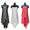 3-Piece Milk-Fiber Shawl Set with Gift Buckle in Eleven Color Combinations for Layered Outfits