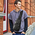 Sling Bag – Black Close-to-Body Crossbody with Secure Zipper Layout and Adjustable Shoulder Strap
