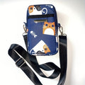 Sling Bag Washed Canvas Multi-Zip Daypack with Soft Lining, Adjustable Strap and Eight Color Options