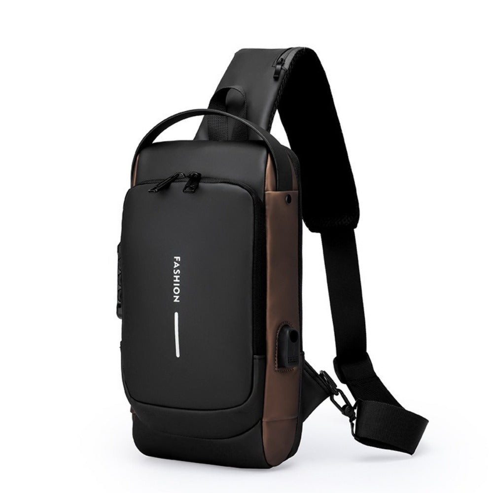 Sling Bag – Combination Lock, Large Capacity, Anti-Theft, for Travel & Work – detail view 6