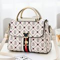 Sling Bag Structured Minimalist Carry Bag with Top Handle, Crossbody Strap and Five Neutral Colors
