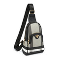 Sling Bag Mini Three-Zipper Crossbody Organizer with Adjustable Strap and Four Two-Tone Colorways