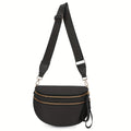 Sling Bag Plaid Shell-Shape Organizer with Interior and Exterior Pockets, Adjustable Strap and Eight Styles
