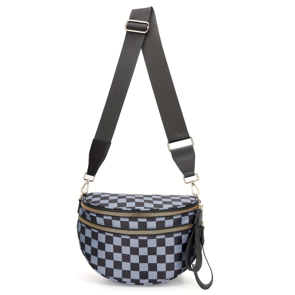Crossbody Sling Bag PU Leather Waist Purse with Zipper Closure, Removable Strap & 19 Pattern Options