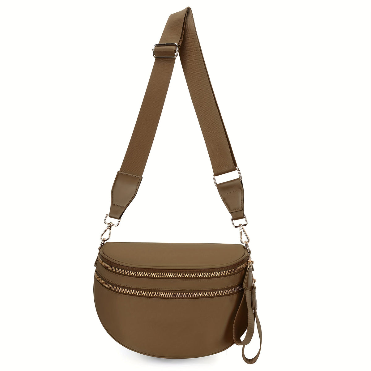 Crossbody Sling Bag PU Leather Waist Purse with Zipper Closure, Removable Strap & 19 Pattern Options