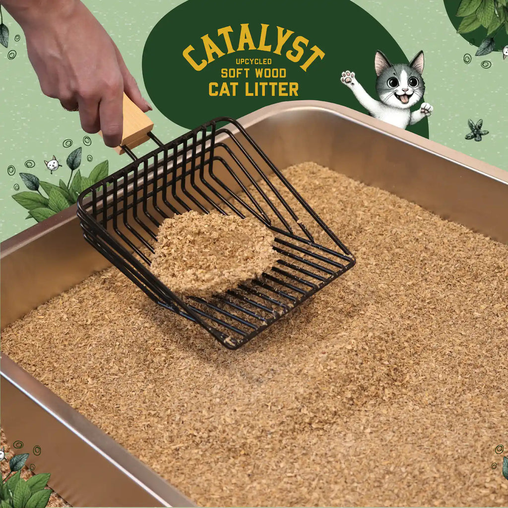 Soft wood fiber cat litter for odor control and low dust, product image 2