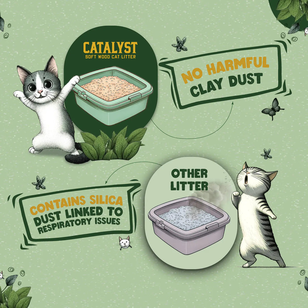 Soft wood fiber cat litter for odor control and low dust, product image 4