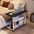 Height-Adjustable Mobile Computer Desk with Rolling Casters, Lower Storage Shelves and 10 Configurations