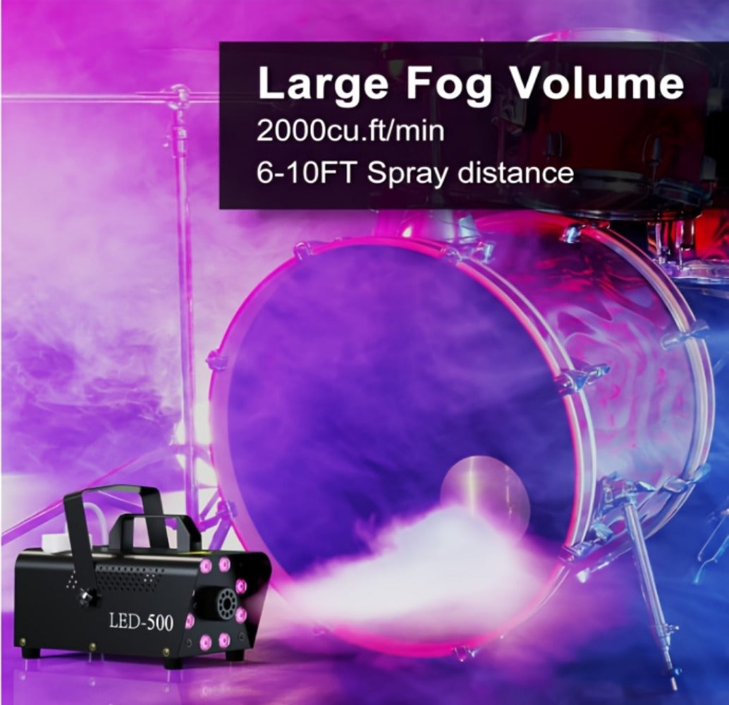 Stage Fog Machine, Remote Control, Dynamic, LED, Colors for Stage and Party Lighting detail image - detail view 10