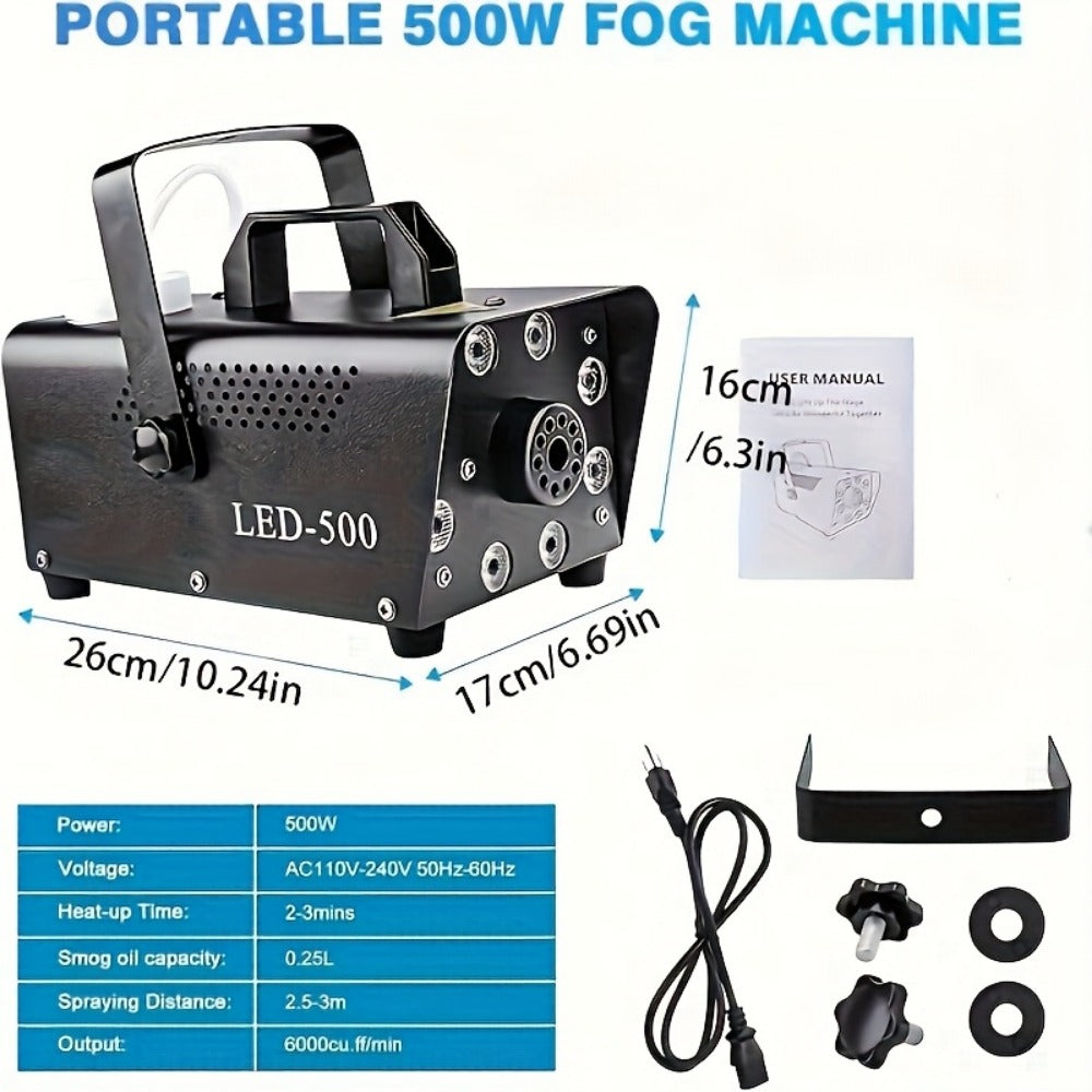 Stage Fog Machine, Remote Control, Dynamic, LED, Colors for Stage and Party Lighting detail image - detail view 3