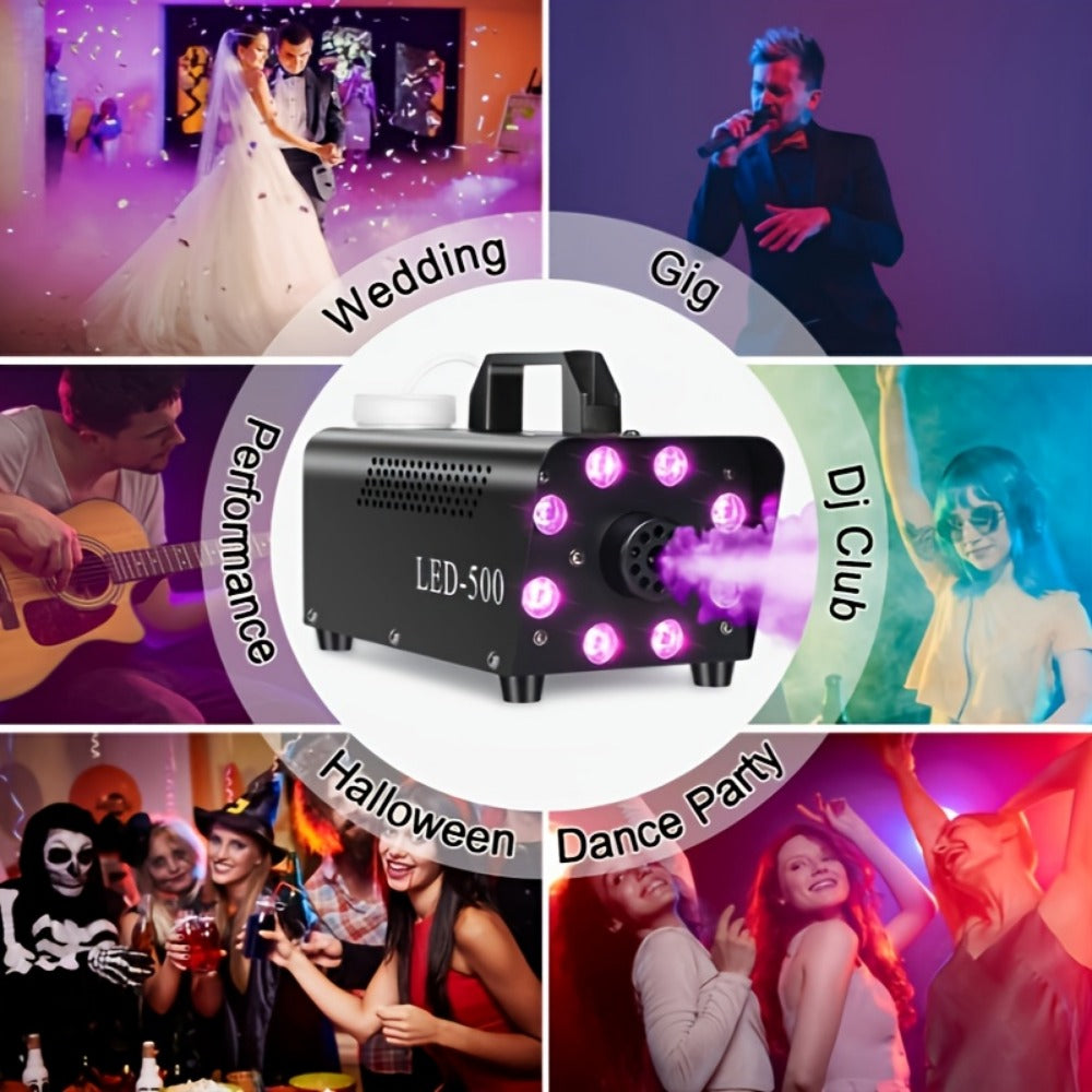 Stage Fog Machine, Remote Control, Dynamic, LED, Colors for Stage and Party Lighting detail image - detail view 4