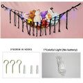 Stuffed Animal Storage Hammock with LED Lighting and Washable Cover