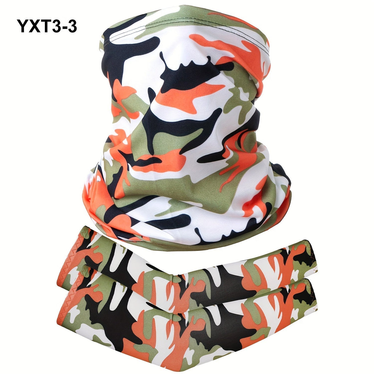 Sun Protection Set – Sun Protection Riding Face Mask Set 3pcs + Arm Sleeves 1 Pair Breathable Quick Dry Unisex