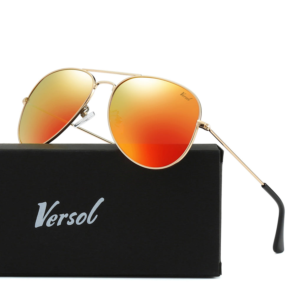 Sunglasses Oversized Aviator Sunglasses with Mirrored Lenses, 139mm Pilot Frame and 10 Colors