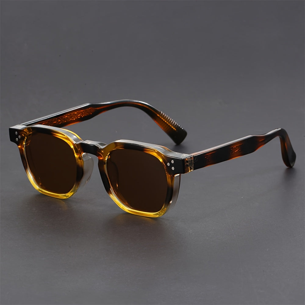 Sunglasses Bohemian Polygon Sunglasses with Full Frames, AC Tinted Lenses and 6 Artistic Color Options