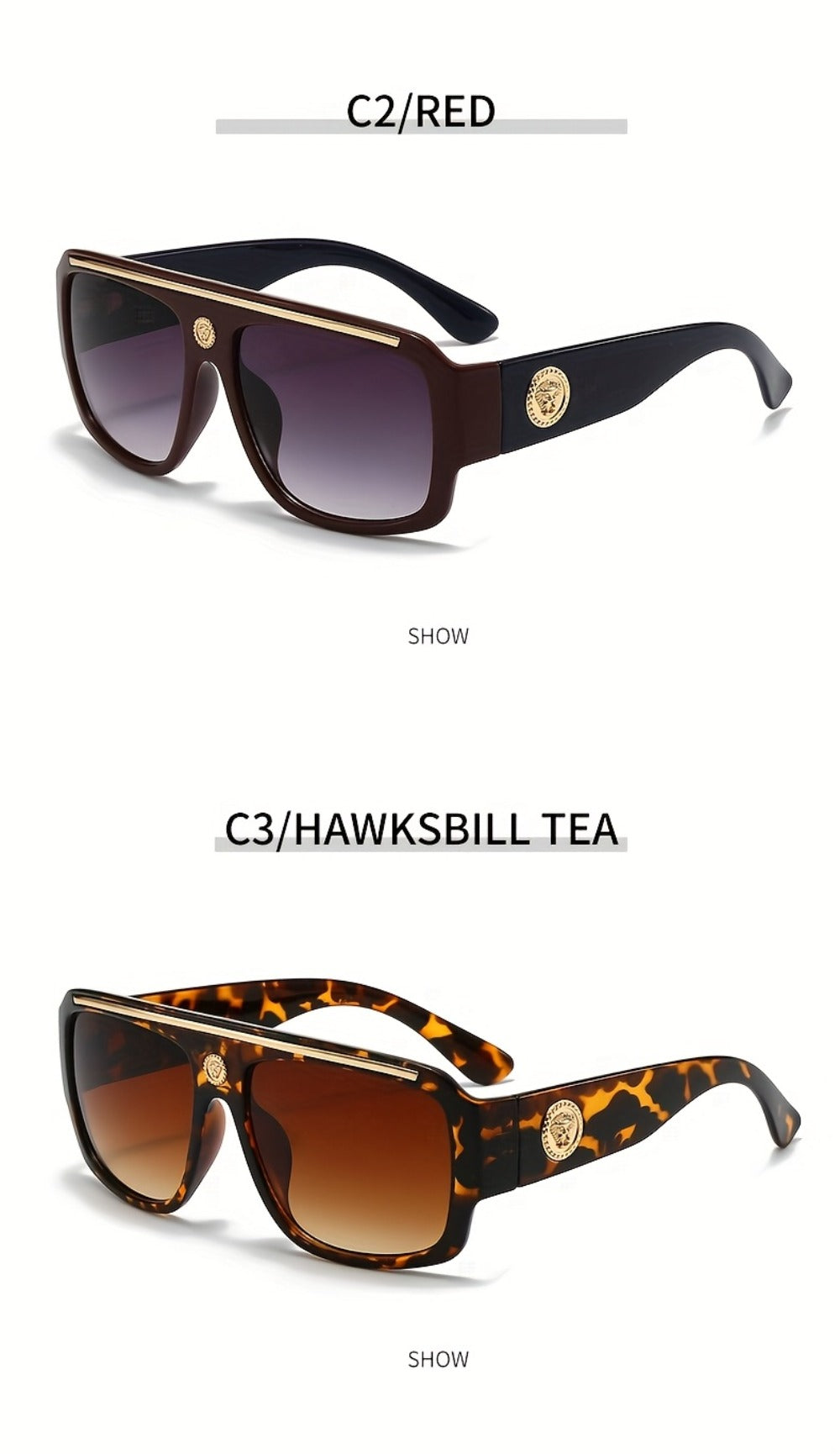 Sunglasses for Men - Cyberpunk Square Glasses Metal Frame Street Style Lightweight Unisex - product detail view 18