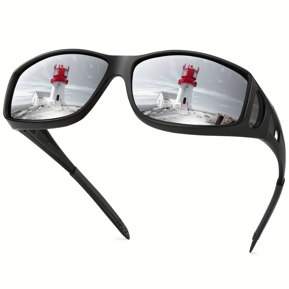 Sunglasses for Men - Fit Over Rectangular Fashion Eyewear Unisex Over Prescription Glasses - product detail view 25