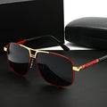 Oversized Full-Rim Sunglasses with 139mm-Plus Frame, TAC Gradient Lenses and 4 Metal Colors