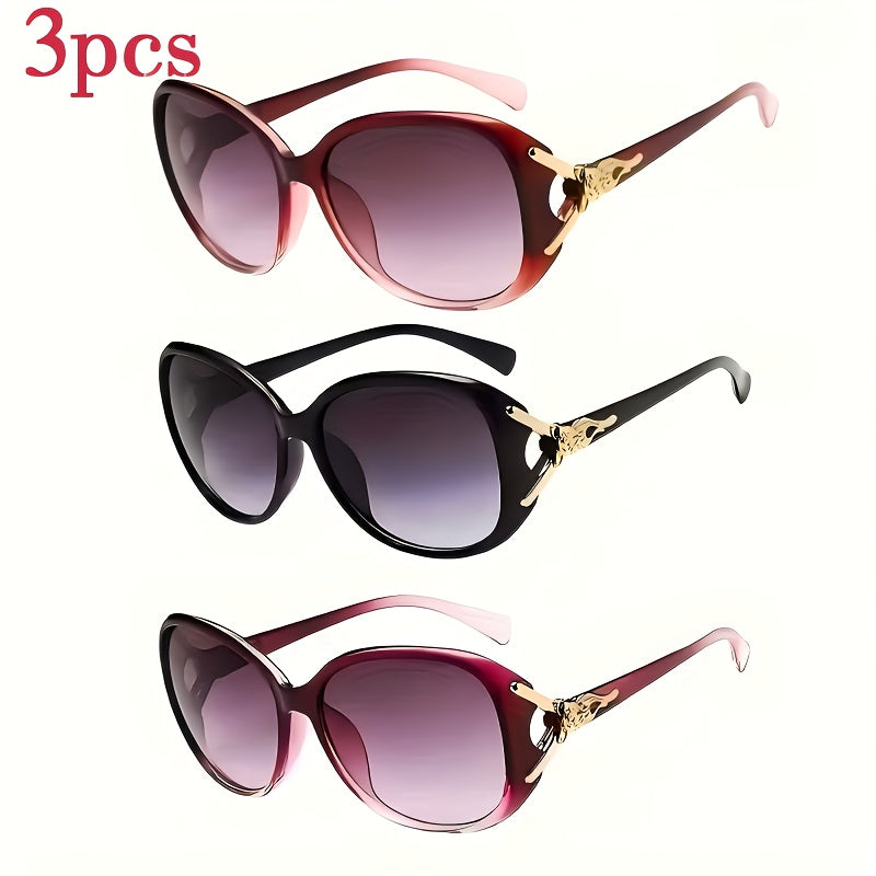 Sunglasses Oversized Sunglasses Bulk Set with Lenses, Cat-Eye Frames & 3- or 6-Pack Choices