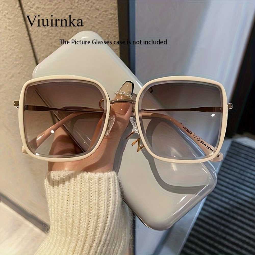 Sunglasses for Men - Oversized Square Gradient UV400 for Women - Trendy Unisex Fashion Eyewear - product detail view 11