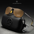Photochromic Polarized Sunglasses with Frameless Oval TAC Lenses, TR90 Temples and 7 Options