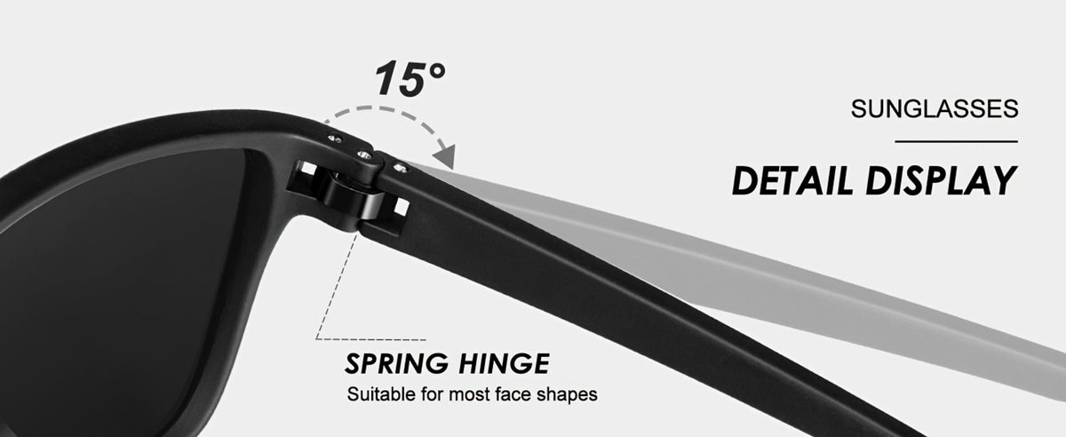 Sunglasses for Men - Polarized 3 Pack for Women Classic Square Sport Lightweight UV400 - product detail view 27