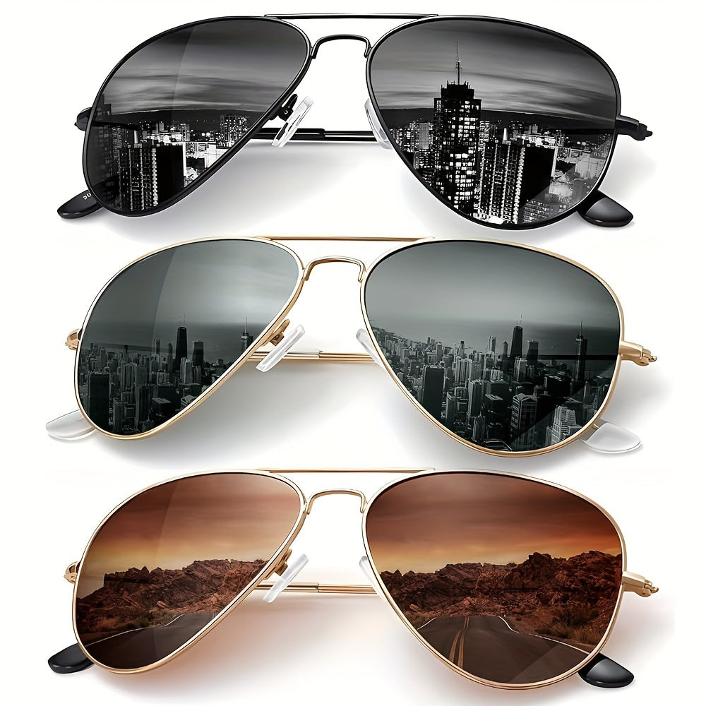 Sunglasses for Women - Polarized for 3 Pack Oversized UV400 Vintage Large Frame Fashion Shades - product detail view 25