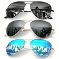 Sunglasses Oversized Sunglasses 3-Pack with Vintage Frames and 4 Multicolor Set Options with Specific Frame, Lens Color and Pack Choices