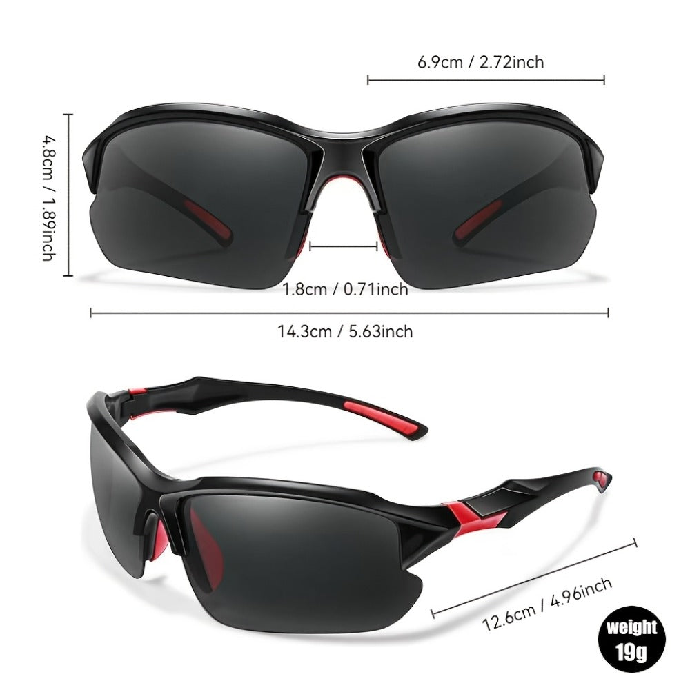 Sunglasses for Men - Polarized 7 Pairs Bulk Set UV400 Square Frame Sports Eyewear for Women - product detail view 4