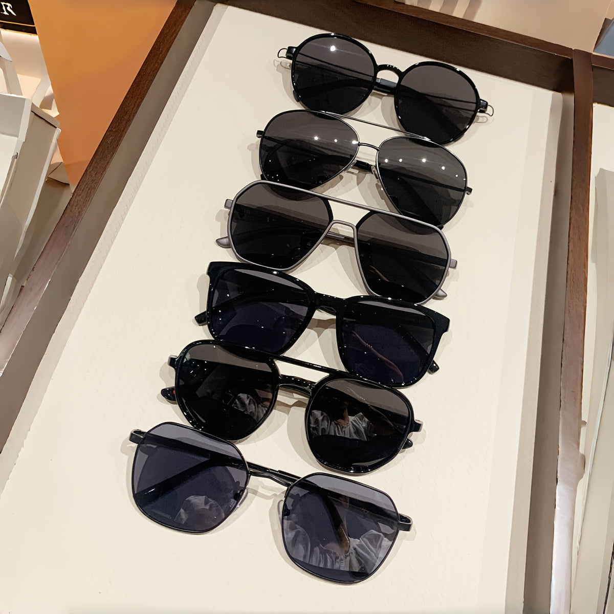 Polarized Sunglasses 6-Pack with Classic Black Multi-Style Frames and UV400 Lightweight Lenses