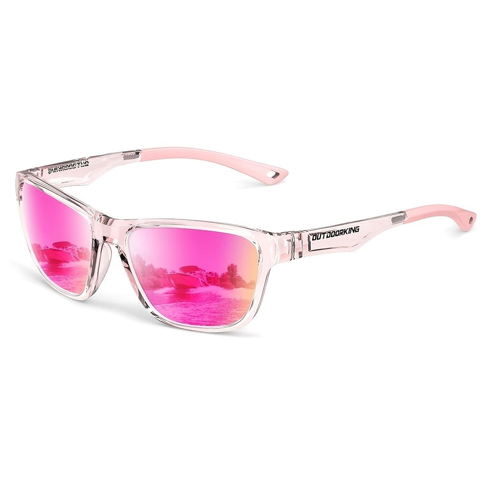 Sunglasses for Men - Polarized Women Lightweight Trendy Fashion Eyewear Pink Purple - product detail view 3