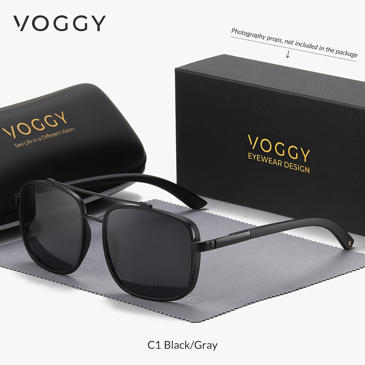 Polarized Pilot Sunglasses with TR90 Metal Aviator Frame, UV400 Lenses and 5 Color Options
