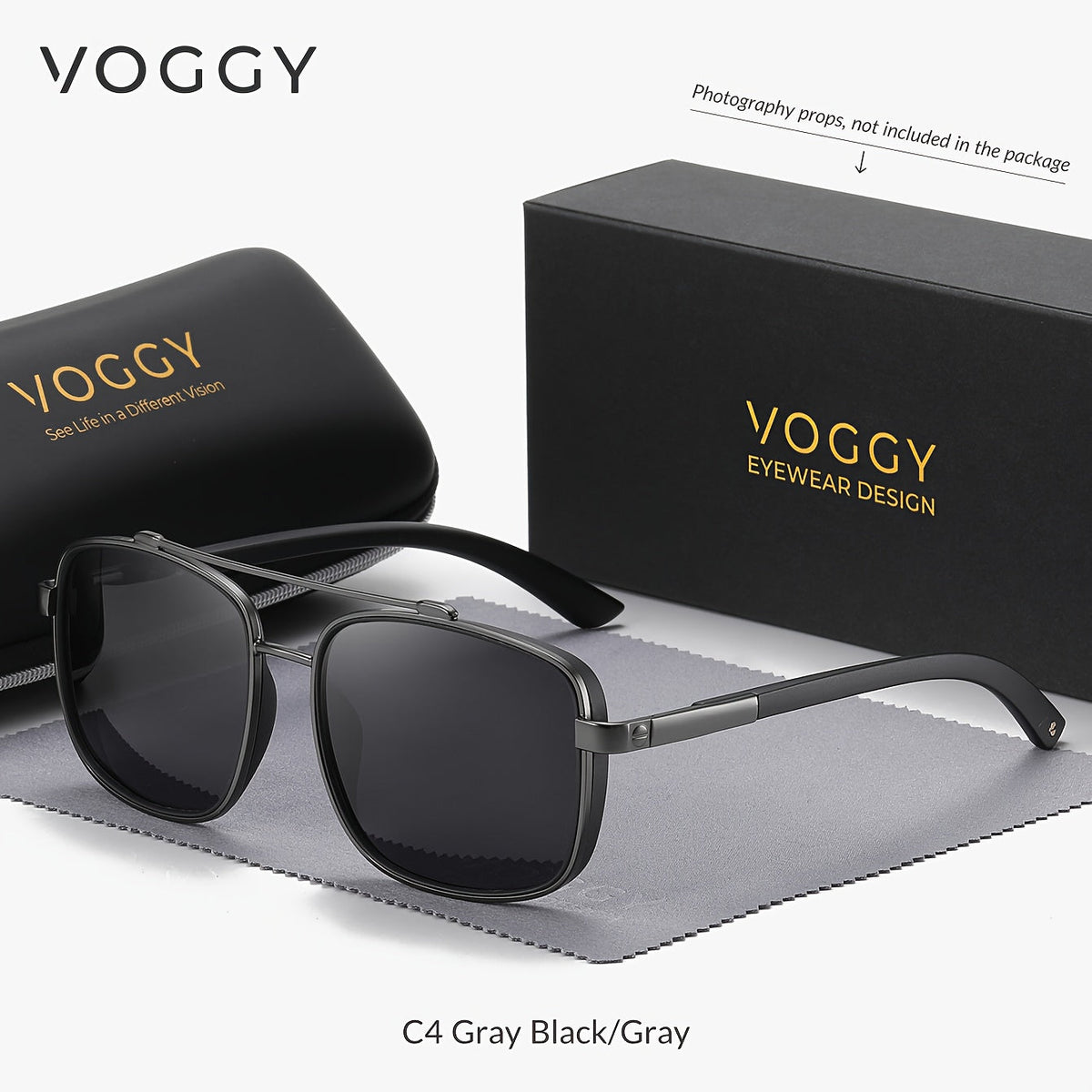 Sunglasses for Men - Polarized Pilot Women - Retro Aviator TR90 Metal Frame UV400 Protection - product detail view 17