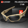 Sunglasses for Men – Polarized Sports Sunglasses UV400 – Lightweight PC Wrap Frame Women, Anti-Glare Cycling
