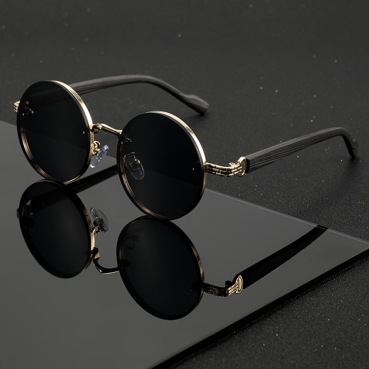 Sunglasses Retro Woodgrain Sunglasses with Lenses, Lightweight Frame and 3 Natural Color Options