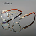 Sunglasses Round Sunglasses with Metal Double Bridge, Gradient PC Lenses, Leopard Hinge, 5 Colors & Case