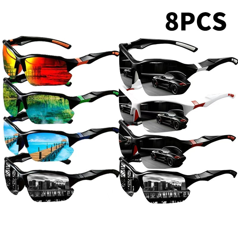 Sunglasses Sports Sunglasses Bulk Set with -Protective True-Color Lenses in 8-Pair or 12-Pair Options