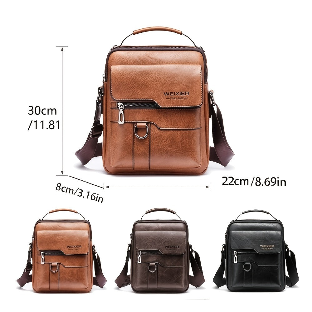 Travel Backpack – Genuine Leather, Large Capacity, Adjustable Strap, for Travel & Work – detail view 3