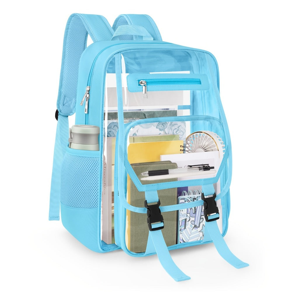 Travel Backpack – PVC, Clear, Transparent, Large Capacity – detail view 6