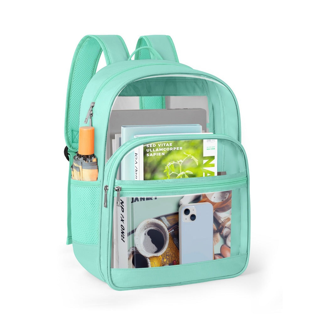 Travel Backpack – PVC, Clear, Transparent, Large Capacity – detail view 10